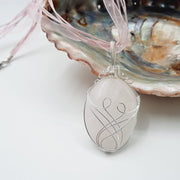 Rose Quartz Crystal Wire Wrap Pendant Charms & Pendants