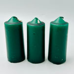 Dark Green Small Altar Solid Cololur Candles