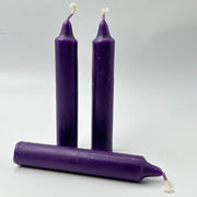 Dark Purple Solid Coloured Ritual Candles Candles