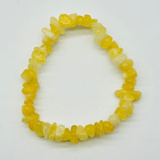 Yellow Calcite Chip Gemstone Bracelet