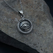 Eye with Snake Sterling Silver Pendant Sterling Silver Pendants