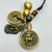 Lucky Spinning Coin Keyring - Sheep