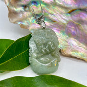 Rat Crystal Jade Carved Zodiac Pendant Pendants