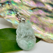 Rabit Crystal Jade Carved Zodiac Pendant Pendants