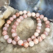 Peach Moonstone Crystal Bracelet Crystal Bracelet
