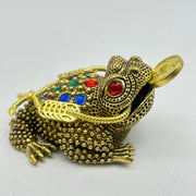 Bejewelled Gold Frog