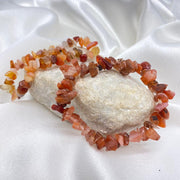 Carnelian Chip Crystal Bracelet
