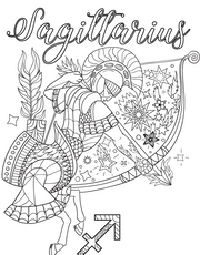 Sagittarius Adult Colour In downloads