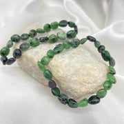 Ruby Zoisite Nugget Gemstone Bracelet Crystal Bracelet
