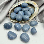 Tumbled Angelite Gemstone Crystals