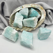 Large Rough Blue Aragonite Crystal