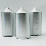 Large Silver Altar Candles
