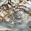 Sterling Silver Lotus Earrings Sterling Silver Earrings