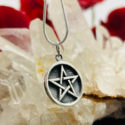 Iron Pentacle Of Personal Power Sterling Silver Pendant