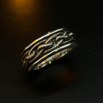 Chain Link Design Sterling Silver Men’s Ring