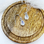 Moonstone Sterling Silver Crystal Earrings