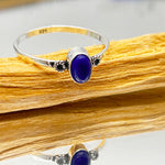 Lapis Lazuli Crystal Sterling Silver  Ring