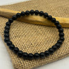 Black Obsidian Gemstone Bracelet -6mm Bracelets