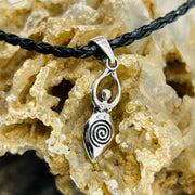 Spiral Goddess Sterling Silver Pendant