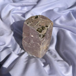 Pink Calcite with Pyrite