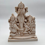 Laxmi ganesha sarswati white statue