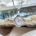 Sterling Silver Moonstone Crystal pendant