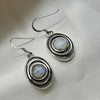 Sterling Silver Moonstone Crystal Earrings Sterling SIlver Earrings