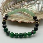 Ruby Zoisite, Garnet & Aventurine Gemstone bracelet