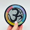 OM Stone Round Incense Holder
