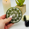 Small Green Heart Chakra Soapstone Incense Holder Incense Holders