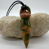 Unakite Fertility Goddess Crystal Pendant