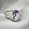 Sterling Silver Faceted Amethyst Crystal Ring 7 Sterling Silver Rings