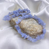 Blue Lace Agate Chip Crystal Bracelet