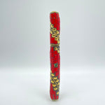 Red Mosaic Blue Pen