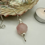 Pendulum - Rose Quartz Faceted Crystal
