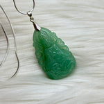 Jade Buddha Crystal Carved Pendant