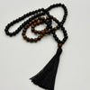 Black Tourmaline & Tigers Eye Crystal Mala - Purification & Protection