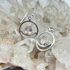 Modern Crescent Moon Rose Quartz Crystal Sterling Silver Ring