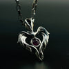 Winged Heart Sterling Silver Pendant Pendants