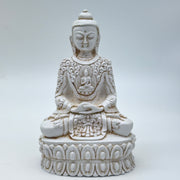 White Indian Buddha Statue