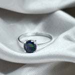 Mystic Topaz Crystal Sterling Silver Ring