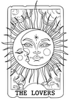 The Lovers Card Adult Colour In Downloads