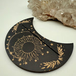 Moon and Sun Wooden Oracle Card Holder