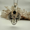 Scarab with Onyx amulet Sterling silver Pendant