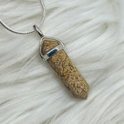 Picture Jasper Crystal Double Terminated Pendant