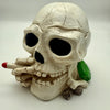 Skull Smoking Large Ashtray