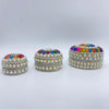 3 in 1 Cream Rainbow Trinket Box