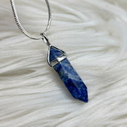 Sodalite Crystal Double Terminated Pendant