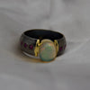 Ethiopian Opal Sterling Silver Rhodium Ring 8 Sterling Silver Rings