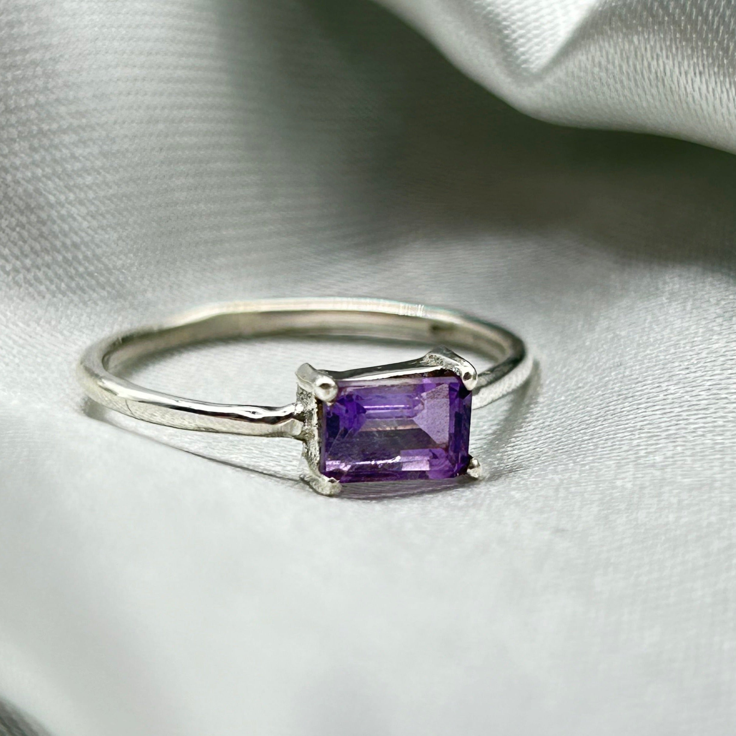 Amethyst Sterling Silver Crystal Ring – The Crystal Spirits